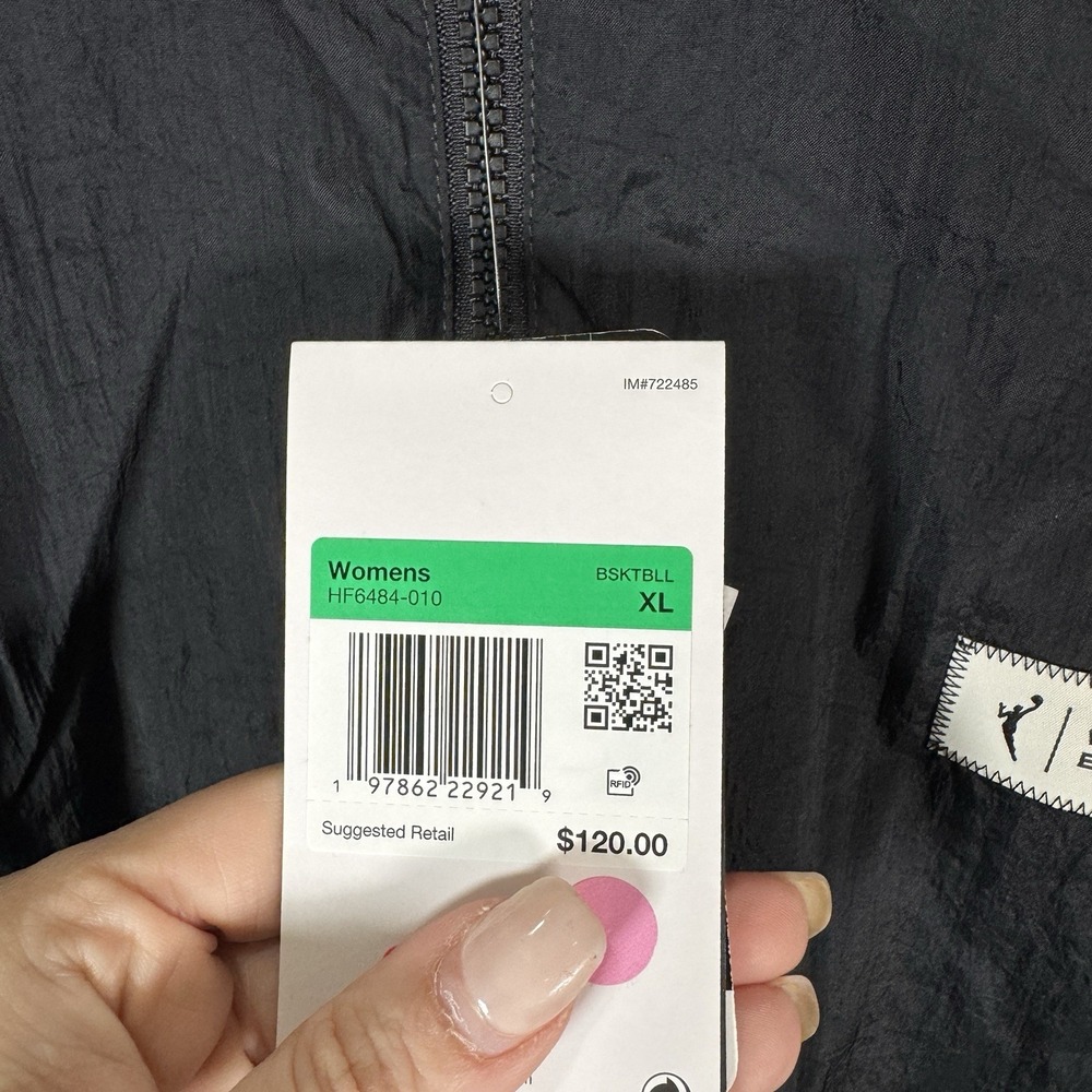Unisex WNBA Nike Black Essential Oversized‎ Woven Full-Zip Jacket Size XL NEW - Picture 7 of 14